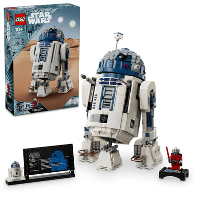 LEGO Star Wars R2-D2 Model Kit, Kids' Toy for 10+ Year Old Boys & Girls, Droid Figure with a 25th Anniversary Darth Malek Minifigure and Decoration Plaque, Memorabilia Set for Home Decor 75379